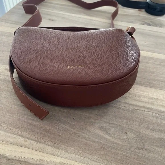 Polene Rust Brown Crescent Shoulder Bag💗 - Picture 4 of 5